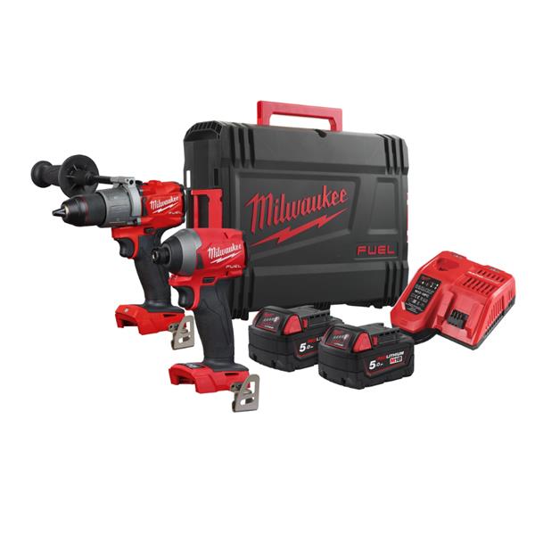 Milwaukee m18fpp2a2-502x combi drill 18v impact driver COMBI SET