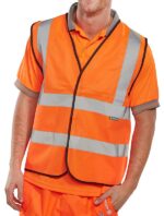 beeswift hi vis vest orange