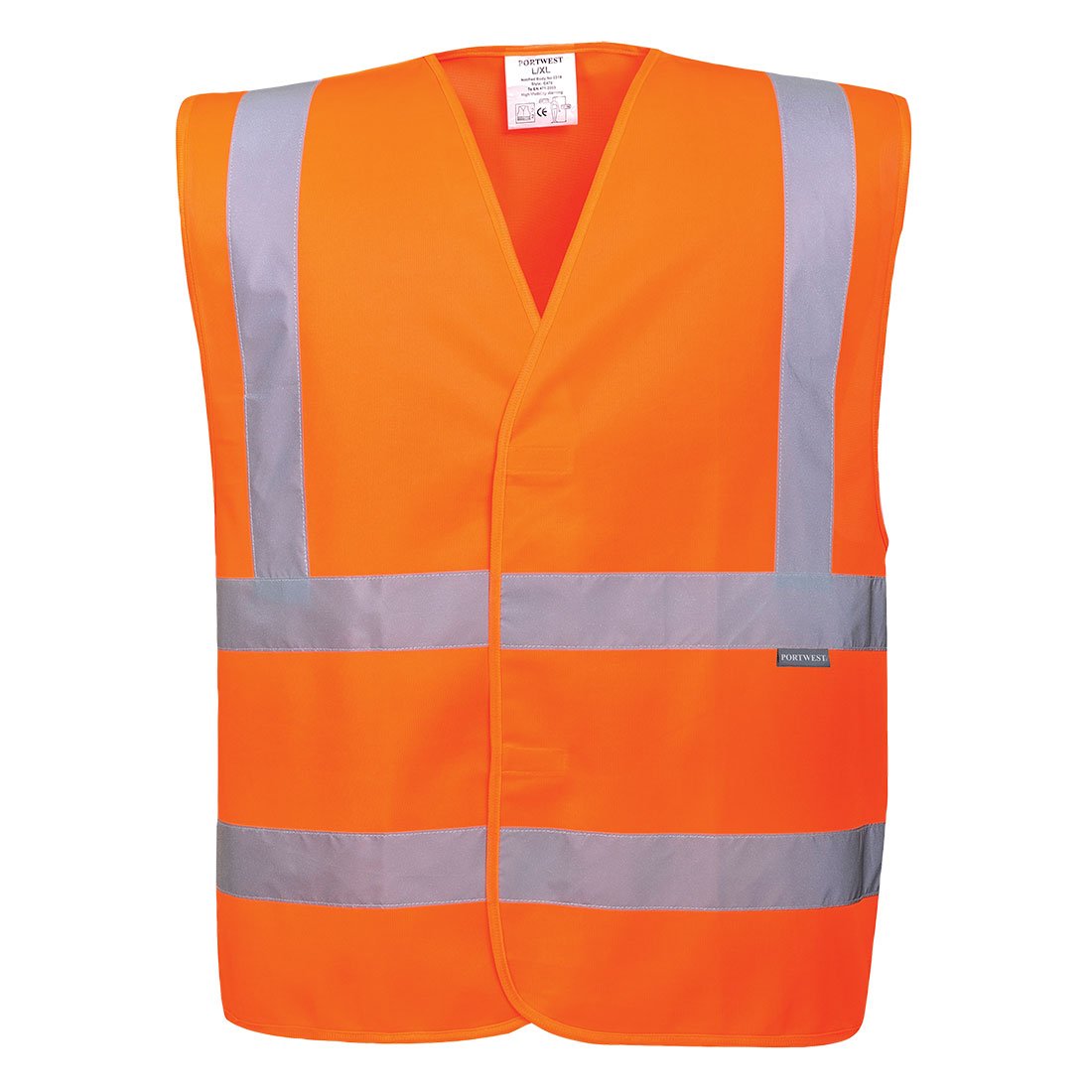 hi vis vest orange velcro