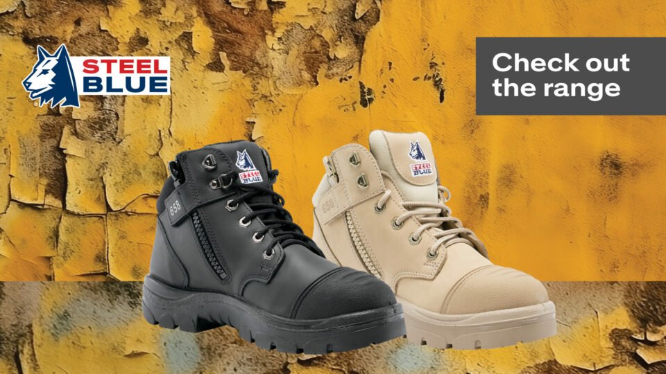 Steel Blue Boots WTH Supplies